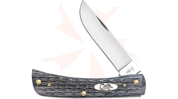 Case Pocket Worn Crandall Jig Gray Bone Sod Buster Jr 3.63 inch Closed (6137 CS)
