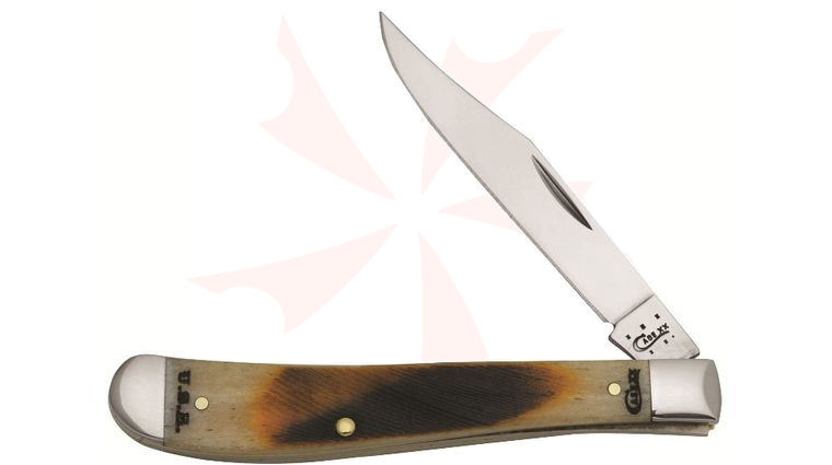 Case Amber Bone Rancher CV Slimline Trapper 4-1/8