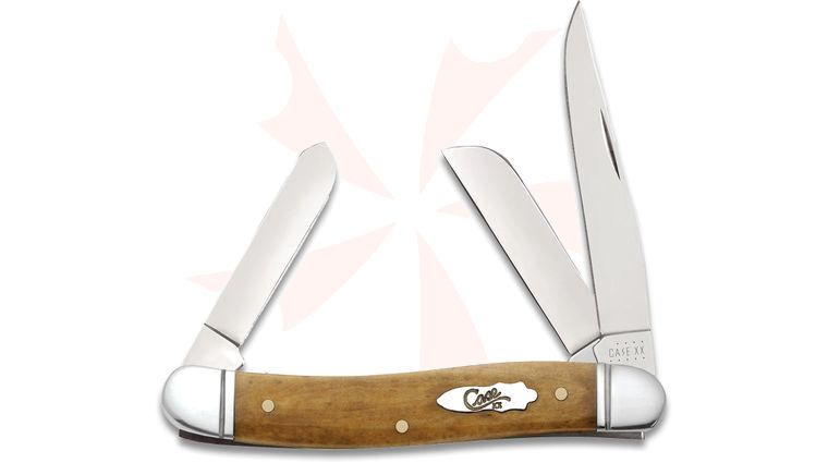 Case Smooth Antique Bone Handle Medium Stockman 3.625 inch Closed (6318 SS)