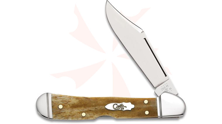 Case Smooth Antique Bone Handle Mini CopperLock 3.625 inch Closed (61749L  SS)