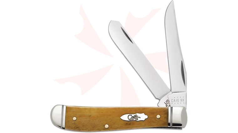 Case Smooth Antique Bone Handle Mini Trapper 3.5 inch Closed (6207 SS)