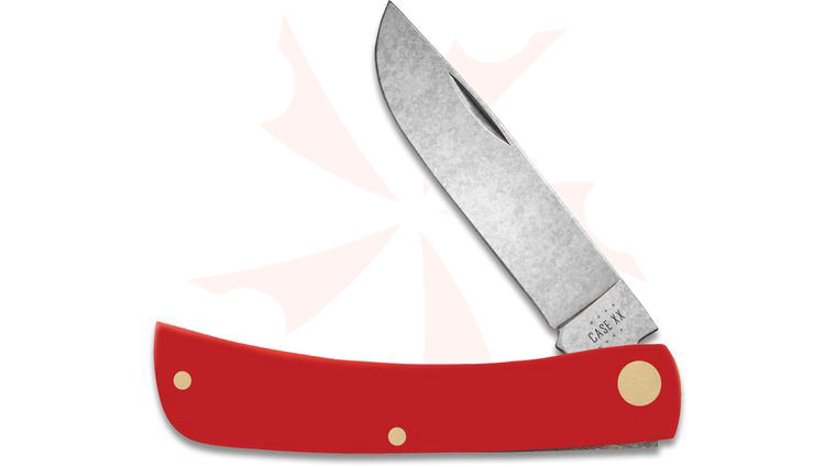 Case American Workman Red Synthetic Sod Buster Jr. Pocket Knife 3.6 inch Closed (4137 CS)