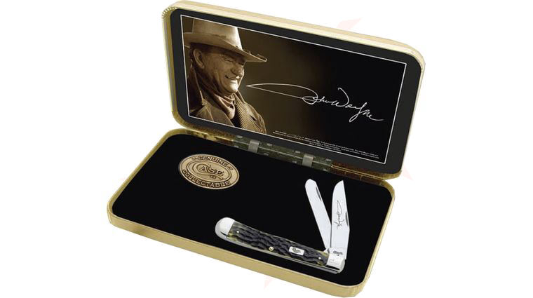 Case John Wayne Commemorative Trapper Set 4-1/8 inch Closed (6254 SS) Gift Box