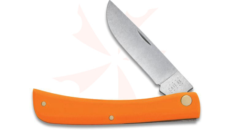 Case Smooth Orange Synthetic Sod Buster Jr. 3-5/8 inch Closed (4137 SS)