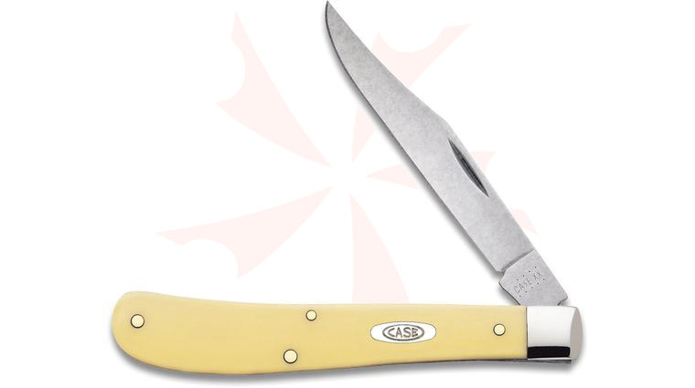 Case Yellow Synthetic Slimline Trapper 4-1/8 inch Closed (31048 SS)