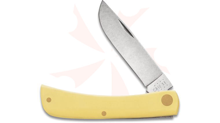 Case Yellow Synthetic Sod Buster Jr. 3-5/8 inch Closed (3137 SS)