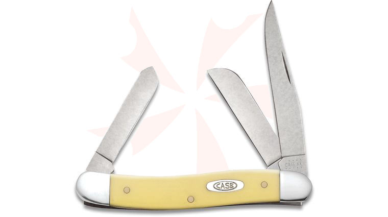 Case Yellow Synthetic Medium Stockman 3-5/8 inch Closed (3318 SS)