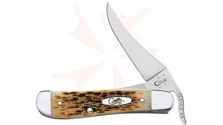 Case Amber Bone RussLock 4-1/4 inch Closed (61953L SS)