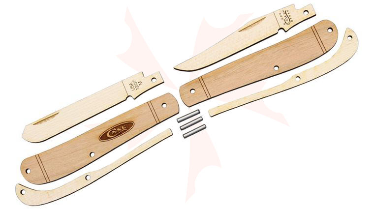 Case Wooden Pocket Knife Kit, Mini Trapper, Gift Box/Tin