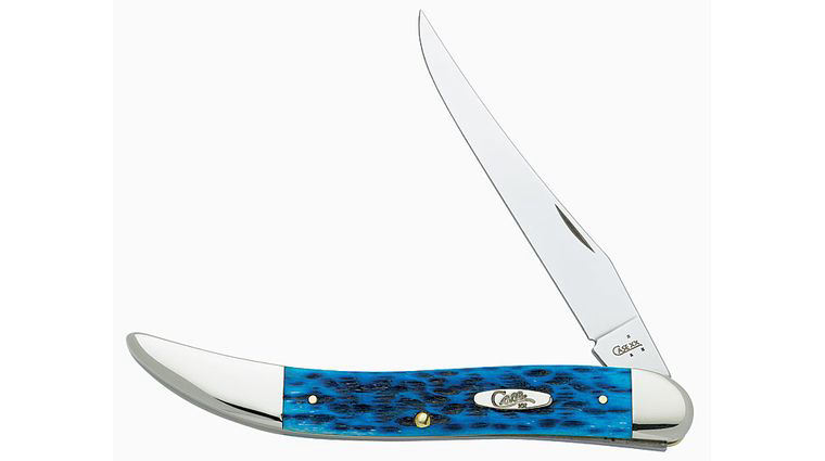 Case Pocket Worn Caribbean Blue Large Texas Toothpick 5-1/2