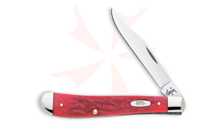 Case Dark Red CV Slimline Trapper 4-1/8