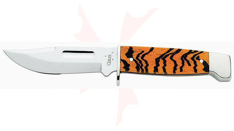 Case Small Slab Side Hunter with Bengal Tiger 7-1/4