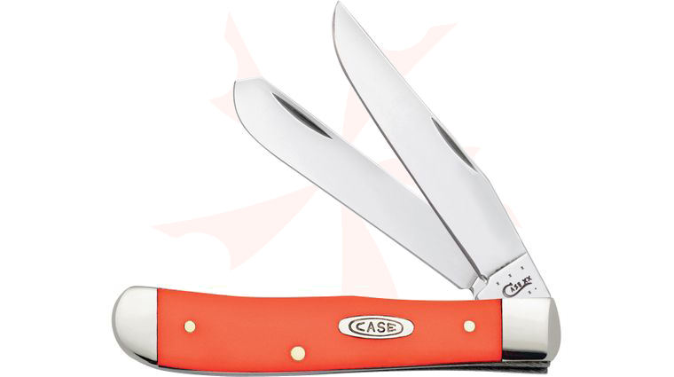 Case Smooth Orange Synthetic Trapper 4-1/8 inch Closed (4254 SS)