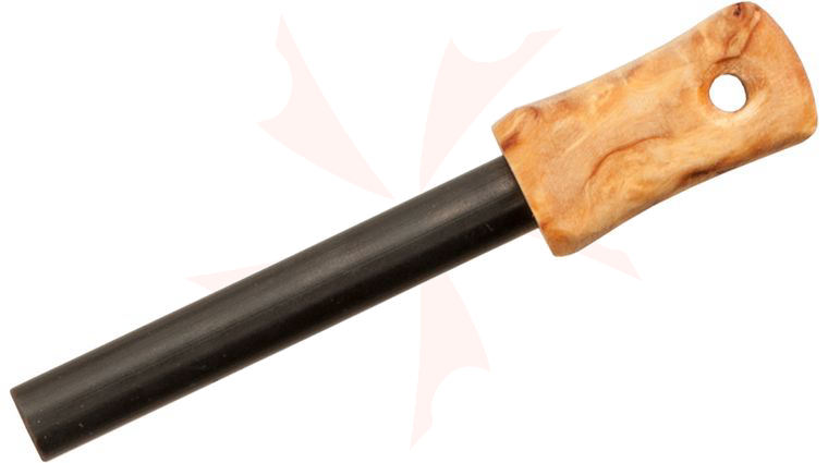 Casstrom Sweden Fire Steel, Curly Birch Wood with Striker