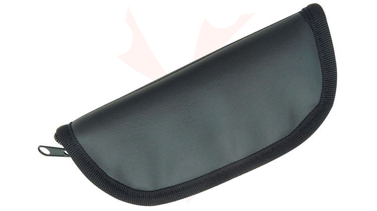 Carry All Vinyl Zipper Knife Case / Pouch 7 inch, Black