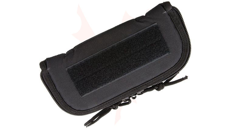 Carry All Heavy Duty Cordura Zipper Knife Pouch 9 inch, Black, Velcro Strip