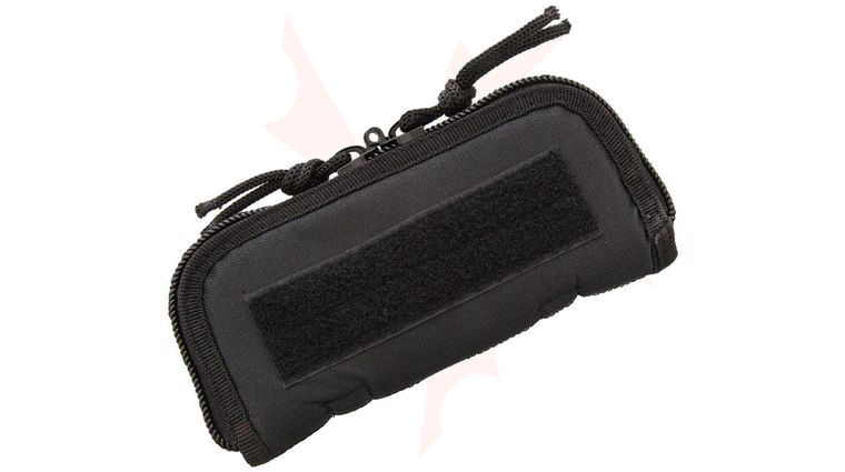 Carry All Heavy Duty Cordura Zipper Knife Pouch 7 inch, Black, Velcro Strip
