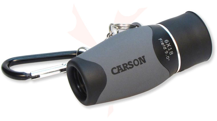 Carson Optical MM-618 MiniMight Pocket Monocular, Carabiner Keychain
