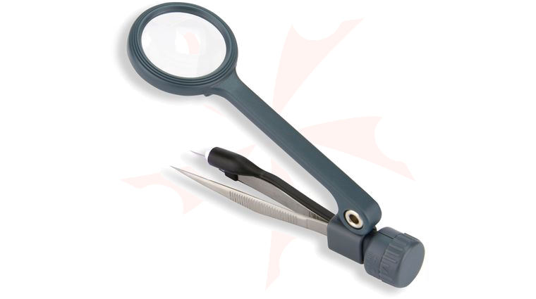 Carson Optical MG-88 MagniGrip, Magnifier with Precision Tweezers and LED Light