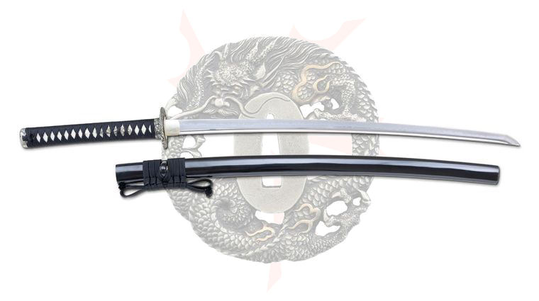 CAS Iberia Dragon King Limited Edition SD35700 40th Anniversary Ryujin Katana 27.5 inch T10 Blade, Cord Wrapped Handle