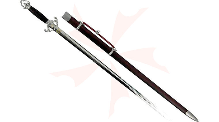 Tai Chi Hsu Sword With Black Finish Scabbard 32