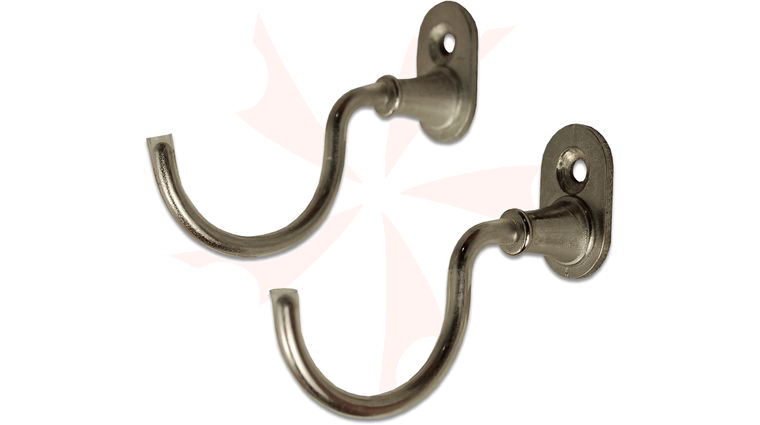 CAS Iberia Sword Hanger Hooks, Nickel Finish, 2 Pack