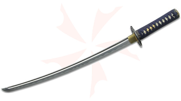 CAS Iberia Hanwei Paul Chen Golden Oriole Wakizashi Folded Steel Blade, 28 inch Overall