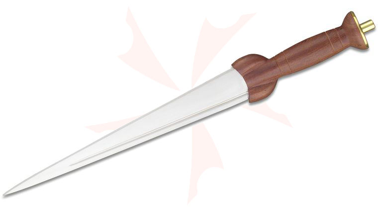 CAS Iberia Hanwei Paul Chen Early Dirk 13.5 inch Carbon Steel Blade, Hardwood Handle