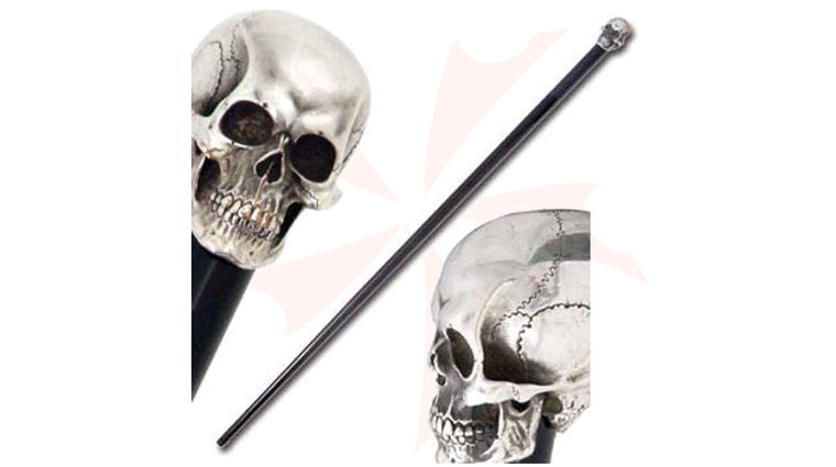 Hanwei Skull Head Cane with Highly Detailed Steel Skull