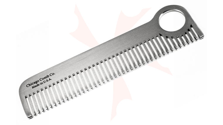 Chicago Comb Model 1 Comb, Classic Stainless Steel, 5.5 inch Overall