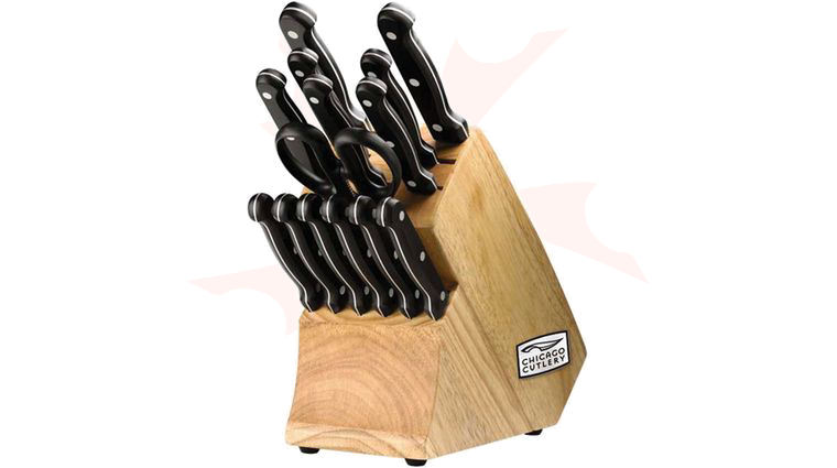 Chicago Cutlery Essentials 15 Piece Block Set - KnifeCenter - C01034