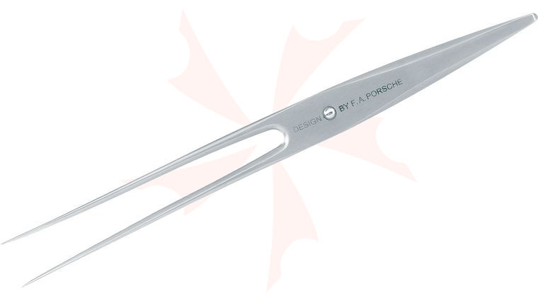 Chroma Cutlery F.A. Porsche Type 301 7 inch Carving Fork, Japanese 301 Stainless Steel