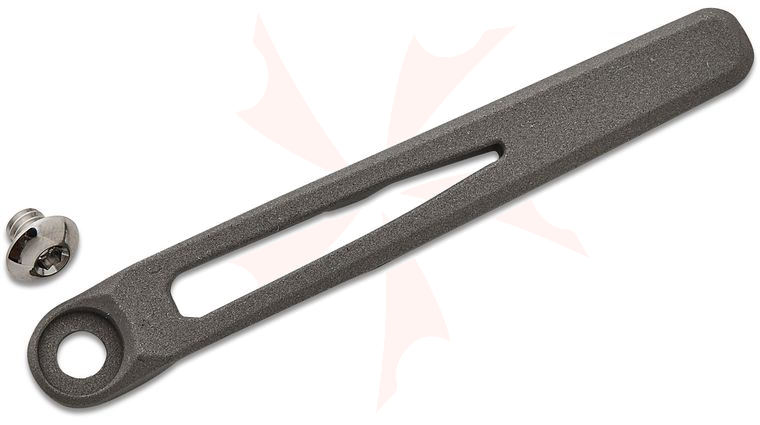 Chris Reeve Sandblasted MIM Pocket Clip and Screw for L31, S31, Impinda, Umnumzaan