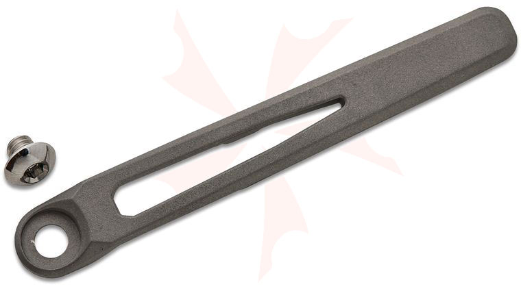Chris Reeve Glass Blasted MIM Pocket Clip and Screw for L31, S31, Impinda, Umnumzaan