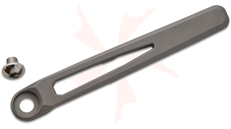 Chris Reeve Glass Blasted MIM Pocket Clip and Screw for Large and Small Inkosi