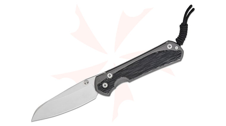 Chris Reeve Large Sebenza 31 Frame Lock Folding Knife 3.61 inch CPM-MagnaCut Stonewashed Insingo Blade, Sandblasted Titanium Handles with Black Canvas Micarta Inlays