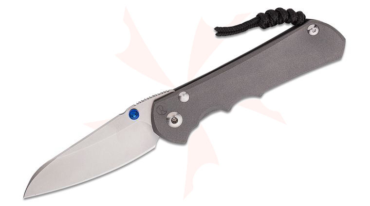 Chris Reeve Large Inkosi Insingo Folding Knife 3.6 inch CPM-MagnaCut Blade, Double Blue Lugs, Titanium Handles