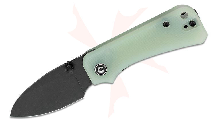 CIVIVI Knives C19068S-8 Ben Petersen Baby Banter Folding Knife 2.34 inch Nitro-V Black Stonewashed Blade, Natural (Jade) G10 Handles
