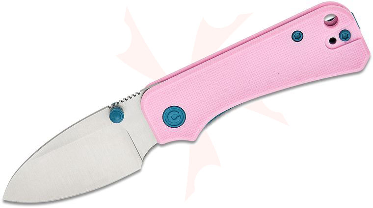 CIVIVI Knives C19068S-10 Ben Petersen Baby Banter Folding Knife 2.34 inch Nitro-V Satin Blade, Powder Pink G10 Handles