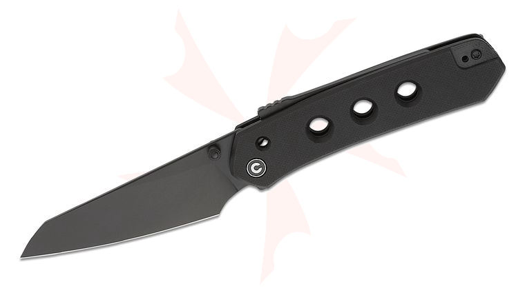 CIVIVI Knives Snecx Vision FG Superlock Folding Knife 3.54 inch Nitro-V Black Reverse Tanto Blade, Black G10 Handles