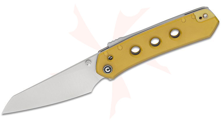 CIVIVI Knives Snecx Vision FG Superlock Folding Knife 3.54 inch Nitro-V Satin Reverse Tanto Blade, Polished Ultem Handles