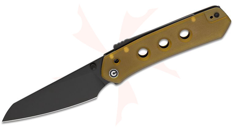 CIVIVI Knives Snecx Vision FG Superlock Folding Knife 3.54 inch Nitro-V Black Reverse Tanto Blade, Bead Blasted Ultem Handles