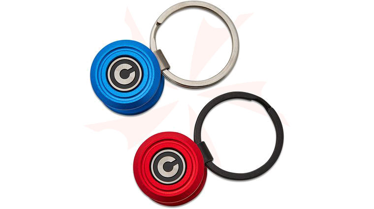 CIVIVI Knives Ostap Hel Key Coin Pocket Key Organizer Set, Red and Blue Aluminum, 1.69 inch Overall