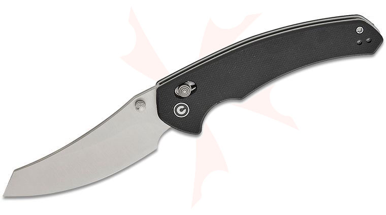 CIVIVI Knives Gavko Sixgill Crossbar Lock Folding Knife 3.41 inch Nitro-V Satin Reverse Tanto Blade, Black G10 Handles, Reversible Clip
