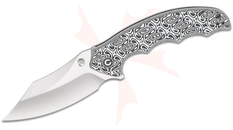 CIVIVI Knives Pentad Liner Lock Flipper Knife 3.48 inch Nitro-V Satin Clip Point Blade, Vortex Micarta Handles, Reversible Clip