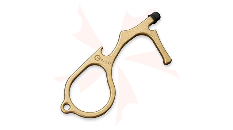 CIVIVI Knives MT-1 Contactless One-Piece EDC Mini Multi-Tool, Brass Stonewashed