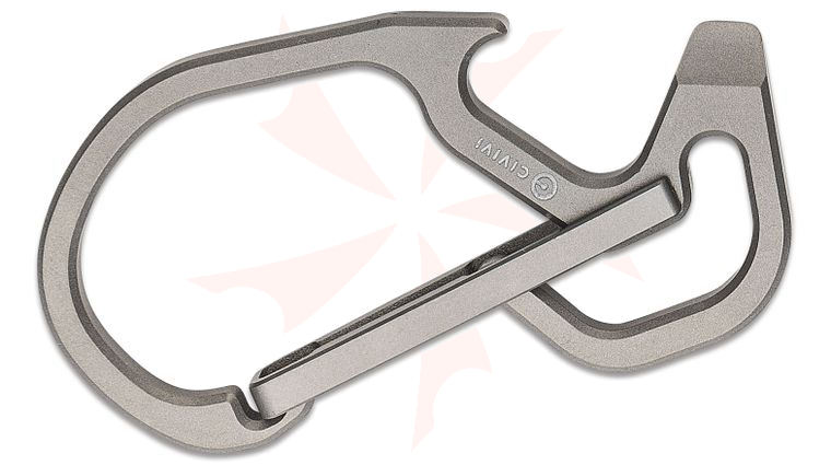 CIVIVI Knives Click Mini Multi-Tool Carabiner, Gray Titanium