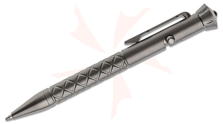CIVIVI Knives CP-02A Coronet Titanium Bolt-Action Pen, Gray, Fidget Spinner Top