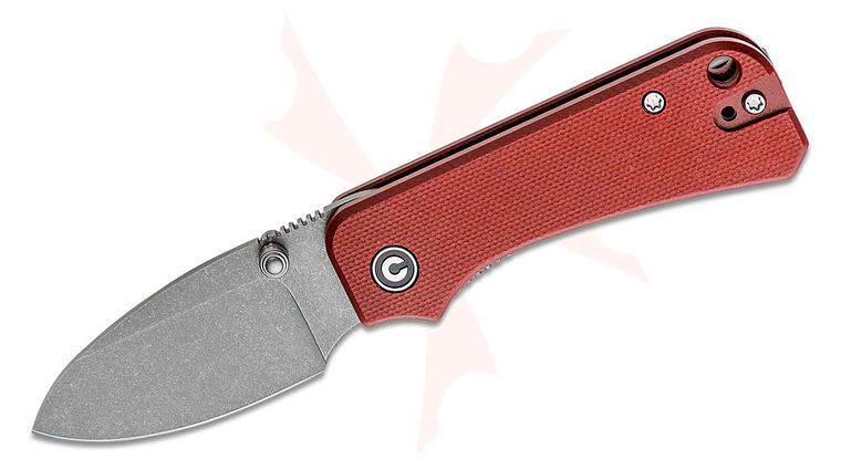 CIVIVI Knives C19068S-6 Ben Petersen Baby Banter Folding Knife 2.34 inch Nitro-V Stonewashed Blade, Burgundy G10 Handles