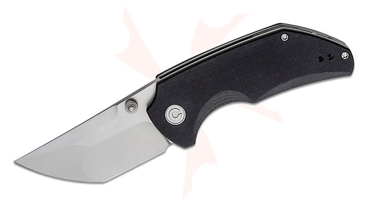 CIVIVI Knives Matt Christensen Thug 2 Folding Knife 2.69 inch Nitro-V Bead Blasted Compound Tanto Blade, Black G10 Handles
